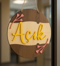 Kapı Süsü İş Yeri Tabelası - Açık Kapalı Yazılı, Yeni Model - Mağazanıza Şıklık Katan Kullanışlı Bir Giriş Detayı Kapı Süsü İş Yeri Tabelası - Açık Kapalı Yazılı, Yeni Model - Mağazanıza Şıklık Katan Kullanışlı Bir Giriş Detayı