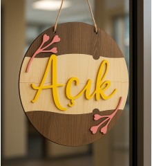 Kapı Süsü İş Yeri Tabelası - Açık Kapalı Yazılı, Yeni Model - Mağazanıza Şıklık Katan Kullanışlı Bir Giriş Detayı Kapı Süsü İş Yeri Tabelası - Açık Kapalı Yazılı, Yeni Model - Mağazanıza Şıklık Katan Kullanışlı Bir Giriş Detayı