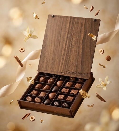 Ahşap Kutulu Hediyelik Çikolata - Lezzetli ve Özel Tasarım! - Hem Göz Alıcı Hem Damakta Kalan Bir Armağan
