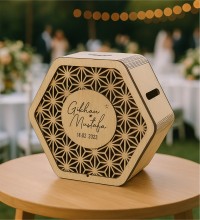 Zarf / Takı Kutusu - Altıgen Tasarım Düğün Nişan ve Özel Günlerinizi, Estetik Bir Dokunuşla Taçlandırın Zarf / Takı Kutusu - Altıgen Tasarım Düğün Nişan ve Özel Günlerinizi, Estetik Bir Dokunuşla Taçlandırın