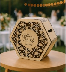 Zarf / Takı Kutusu - Altıgen Tasarım Düğün Nişan ve Özel Günlerinizi, Estetik Bir Dokunuşla Taçlandırın Zarf / Takı Kutusu - Altıgen Tasarım Düğün Nişan ve Özel Günlerinizi, Estetik Bir Dokunuşla Taçlandırın