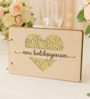 Kendin Yap Fotoğraf Albümü - Kalp Desenli Tasarım Ahşap Kapak ile Sevgiyi Sayfa Sayfa Yaşatın Kendin Yap Fotoğraf Albümü - Kalp Desenli Tasarım Ahşap Kapak ile Sevgiyi Sayfa Sayfa Yaşatın