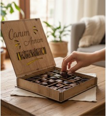 Anneye Özel Hediye Çikolata - Canım Annem Seni Çok Seviyorum ile En İçten Sevginizi Lezzetli Bir Şekilde Sunun