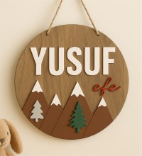 İsimli Kapı Süsü - Dağ Manzaralı, Erkek Bebek / Çocuk Odası ile Doğanın Huzurunu Minik Odanıza Taşıyın İsimli Kapı Süsü - Dağ Manzaralı, Erkek Bebek / Çocuk Odası ile Doğanın Huzurunu Minik Odanıza Taşıyın