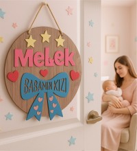 İsimli Kapı Süsü - Babasının Kızı Yazılı Kız Bebek/Çocuk Odası için Sevgiyle Hazırlanmış Şirin Bir Detay İsimli Kapı Süsü - Babasının Kızı Yazılı Kız Bebek/Çocuk Odası için Sevgiyle Hazırlanmış Şirin Bir Detay