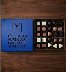 Hediye Çikolata - Türk Balası Kurt Olur Bastığı Yer Yurt Olur ile Güçlü Mesajlar Taşıyan Özgün Bir Tasarım