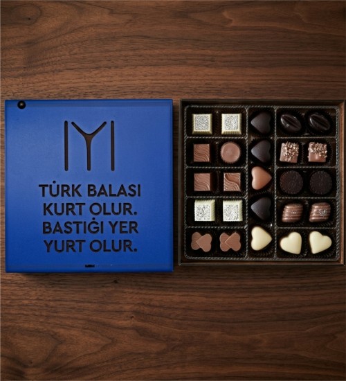 Hediye Çikolata - Türk Balası Kurt Olur Bastığı Yer Yurt Olur ile Güçlü Mesajlar Taşıyan Özgün Bir Tasarım