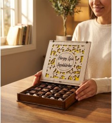 Hediyelik Çikolata - Her Şey İçin Teşekkürler Yazılı Kutusuyla Minnettarlığınızı Tatlı Bir Hediye ile Anlatın