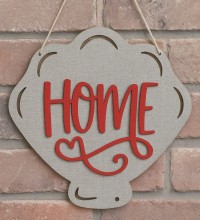 Kapı/Duvar Süsü -Home- Yazılı, Deniz Kabuğu Temalı Tasarım ile Ferah ve Doğadan Esintiler Getirin Kapı/Duvar Süsü -Home- Yazılı, Deniz Kabuğu Temalı Tasarım ile Ferah ve Doğadan Esintiler Getirin