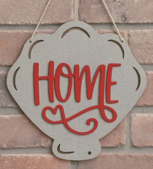 Kapı/Duvar Süsü -Home- Yazılı, Deniz Kabuğu Temalı Tasarım ile Ferah ve Doğadan Esintiler Getirin Kapı/Duvar Süsü -Home- Yazılı, Deniz Kabuğu Temalı Tasarım ile Ferah ve Doğadan Esintiler Getirin