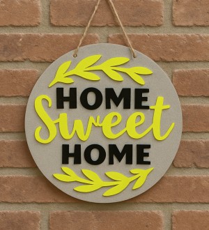 Kapı Süsü Pleksi + Ahşap - Home Sweet Home Yazılı, Süslemeli - Evinizin Girişine Sıcacık ve Zarif Bir Karşılama Kapı Süsü Pleksi + Ahşap - Home Sweet Home Yazılı, Süslemeli - Evinizin Girişine Sıcacık ve Zarif Bir Karşılama
