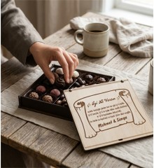 İyi Ki Varsın Yazılı, İsimli ve Şiirli Kutulu Hediye Çikolata - Kalpten Gelen Bir Armağan
