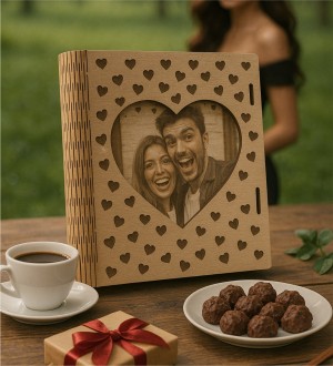 Kitap Kutulu Hediye Kalpli Çikolata - Fotoğraflı Kişiye Özel - Duygularınızı Tatlı Anılarla Birleştirin Kitap Kutulu Hediye Kalpli Çikolata - Fotoğraflı Kişiye Özel - Duygularınızı Tatlı Anılarla Birleştirin
