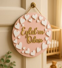 İsimli Kapı Süsü - Kalpli Tasarım Ahşap Kız Bebek/Çocuk Odası için Sevgi Dolu Bir Karşılama İsimli Kapı Süsü - Kalpli Tasarım Ahşap Kız Bebek/Çocuk Odası için Sevgi Dolu Bir Karşılama