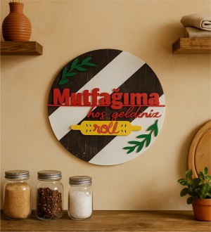 Kapı/Duvar Süsü -Mutfağıma Hoş Geldiniz- Şık ve Renkli Tasarımıyla Sıcacık ve Davetkar Bir Atmosfer Kapı/Duvar Süsü -Mutfağıma Hoş Geldiniz- Şık ve Renkli Tasarımıyla Sıcacık ve Davetkar Bir Atmosfer