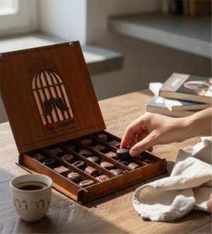 Sevgiliye Hediye Çikolata - Seni Seviyorum Yazılı Aşık Kuşlar ile Aşkınızı Sevimli ve Tatlı Bir Yolla Anlatın