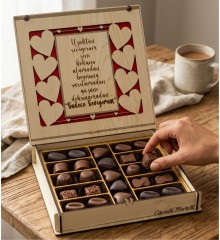 Şiirli Hediye Çikolata Kutusu - Uzaktan Seviyorum Seni... - Mesafeleri Duygularla Isıtan Özel Bir Sürpriz