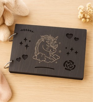 Kendin Yap Bebek Fotoğraf Albümü - Ahşap, Unicorn Süslemeli ile Masalsı Anılarınızı Renkli Sayfalarda Toplayın Kendin Yap Bebek Fotoğraf Albümü - Ahşap, Unicorn Süslemeli ile Masalsı Anılarınızı Renkli Sayfalarda Toplayın