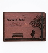 Fotoğraf Albümü - İsimli ve Tarihli Ahşap Akordiyon Tasarım ile En Güzel Anılarınızı Şıkça Saklayın