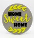 Kapı Süsü Pleksi + Ahşap - Home Sweet Home Yazılı, Süslemeli - Evinizin Girişine Sıcacık ve Zarif Bir Karşılama
