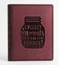 Anı Koleksiyonu Yazılı Ahşap Kapaklı Özel Üretim Şık Defter