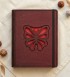 Kelebek Figürlü Ahşap Kapaklı Defter