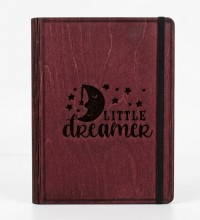 Little Dreamer Yazılı Ahşap Kapaklı Özel Üretim Şık Defter