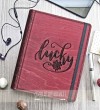 Lucky Yazılı Ahşap Kapaklı Özel Üretim Şık Defter