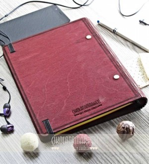 Recipe Book Yazılı Ahşap Kapaklı Özel Üretim Şık Defter Recipe Book Yazılı Ahşap Kapaklı Özel Üretim Şık Defter