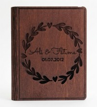Şık Hediye Defter - İsimli ve Tarihli Ahşap Kapaklı Tasarım ile Anılarınızı Özgünce Not Edin