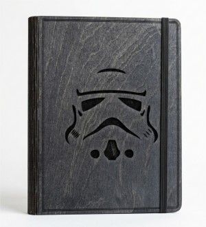 Stormtrooper Figürlü Ahşap Kapaklı Özel Üretim Şık Defter