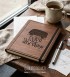 Travel İs My Therapy Figürlü Ahşap Kapaklı Özel Üretim Şık Defter