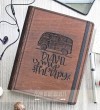 Travel İs My Therapy Figürlü Ahşap Kapaklı Özel Üretim Şık Defter