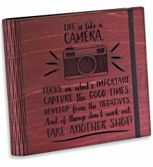 Fotoğraf Albümü -Life is Like a Camera- Ahşap, Kendin Yap - Anılarınızı Hayatın En Güzel Kareleriyle Saklayın