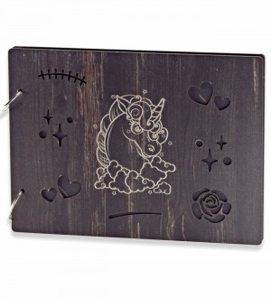 Kendin Yap Bebek Fotoğraf Albümü - Ahşap, Unicorn Süslemeli ile Masalsı Anılarınızı Renkli Sayfalarda Toplayın Kendin Yap Bebek Fotoğraf Albümü - Ahşap, Unicorn Süslemeli ile Masalsı Anılarınızı Renkli Sayfalarda Toplayın