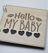 Hello My Baby Yazılı, Kalp Figürlü Ahşap Kendin Yap Fotoğraf Albümü - 60 Sayfa Hello My Baby Yazılı, Kalp Figürlü Ahşap Kendin Yap Fotoğraf Albümü - 60 Sayfa