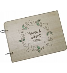 Kendin Yap Fotoğraf Albümü - İsimli, Tarihli ve Çiçek Desenli Özel Tasarım - Anılarınızı Çiçeklerle Süsleyin