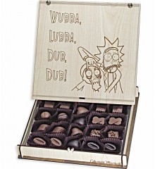 Rick and Morty Temalı Hediye Çikolata - Wubba Lubba Dub Dub ile Mizah ve Lezzeti Bir Araya Getiren Eğlenceli