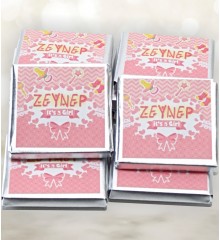 Kız Bebek Çikolatası - İsimli, Resimli ve Pembe Ahşap Kutusuyla Sevgi Dolu Bir Karşılama Kız Bebek Çikolatası - İsimli, Resimli ve Pembe Ahşap Kutusuyla Sevgi Dolu Bir Karşılama