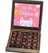İyiki Doğdun Mesajlı Ahşap Kutulu Hediyelik Doğum Günü Çikolatası - İyiki Doğdun Hediyesi, Özel Mesajlı Çikolata, Hediye Çikolata Gönder