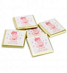 İsimli Bebek Çikolatası - Ahşap Kutulu, Kız Bebeklere Özel - Yeni Bir Hayatı Tatlı Bir Başlangıçla Kutlayın