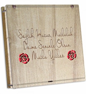 Doğum Günü Çikolatası - Mutlu Yıllar Mesajlı Ahşap Kutusuyla Kutlamalara Tatlı Bir Dokunuş