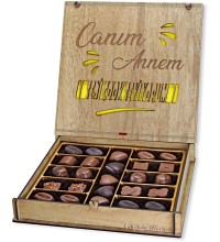 Anneye Özel Hediye Çikolata - Canım Annem Seni Çok Seviyorum ile En İçten Sevginizi Lezzetli Bir Şekilde Sunun