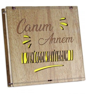 Anneye Özel Hediye Çikolata - Canım Annem Seni Çok Seviyorum ile En İçten Sevginizi Lezzetli Bir Şekilde Sunun