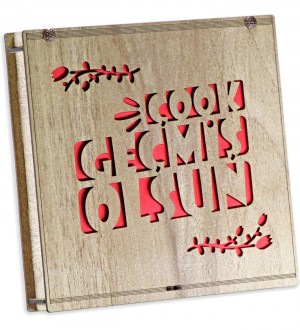 Hediyelik Çikolata -Çook Geçmiş Olsun- Yazılı Ahşap Kutulu, Moral Veren Lezzetli Bir Sürpriz