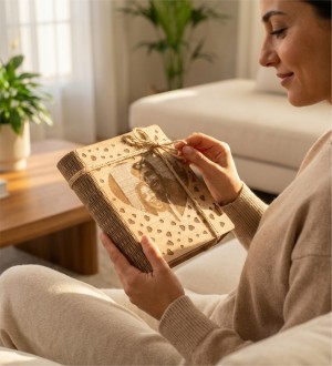 Kitap Kutulu Hediye Kalpli Çikolata - Fotoğraflı Kişiye Özel - Duygularınızı Tatlı Anılarla Birleştirin