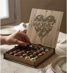 Kutulu Çikolata - Kalbinizi Isıtacak Lezzet Tatlım Tatlım Yazılı, Aşkı ve Lezzeti Aynı Kutuda Hissedin