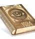 George Orwell - 1984 Çikolata Kitabı / Kütüphanesi - Ahşap Kitap Kutulu Sargılı Madlen Hediyelik Çikolata