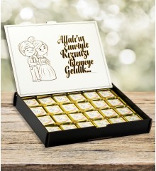 İsimli İsteme Çikolatası - Allah'ın Emriyle Kızınızı Almaya Geldim - Geleneksel Sözlere Özel, Anlamlı ve Şık Sunum İsimli İsteme Çikolatası - Allah'ın Emriyle Kızınızı Almaya Geldim - Geleneksel Sözlere Özel, Anlamlı ve Şık Sunum