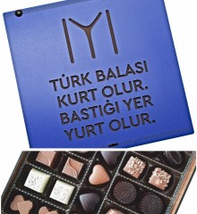 Hediye Çikolata - Türk Balası Kurt Olur Bastığı Yer Yurt Olur ile Güçlü Mesajlar Taşıyan Özgün Bir Tasarım